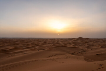 a desert landscape in rural Morocco