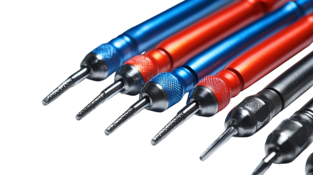 Detailed Screwdriver Set Arranged on Bright Transparent  Background for Tool Kit Display