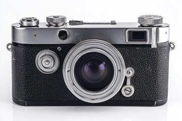 Vintage silver and black camera