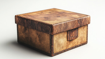 Brown box isolated on white background, hd, ultra realistic․