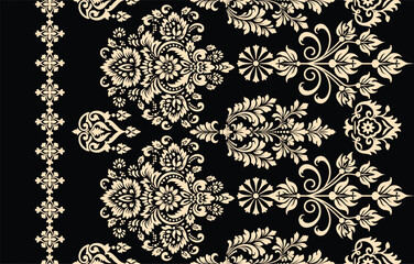 Ethnic Motifs Ikat floral paisley embroidery floral. ikat Saree Sarong oriental pattern traditional.Ikat embroidery style abstract embroidery design for texture,fabric,clothing,wrapping,decoration