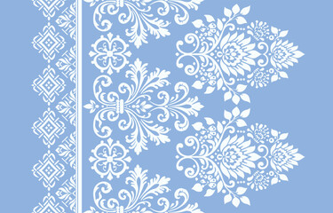 Ethnic Motifs Ikat floral paisley embroidery floral. ikat Saree Sarong oriental pattern traditional.Ikat embroidery style abstract embroidery design for texture,fabric,clothing,wrapping,decoration