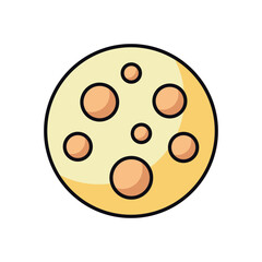 Moon vector icon