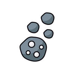 Asteroid vector icon