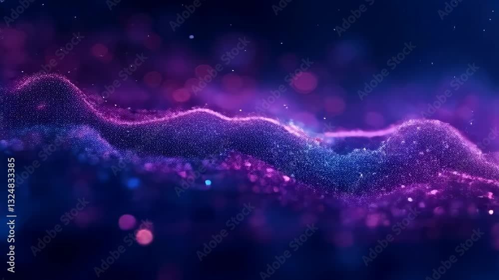 Wall mural abstract colorful tech virtual background