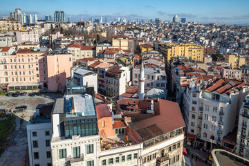 Fototapeta premium An aerial view of Istanbul from Galata Tower, Turkey