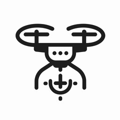 Stylized drone design, modern technology, minimalistic art