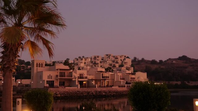 Discover Serene and Inviting Waterside Homes as the Dusk Settles Over the Landscape