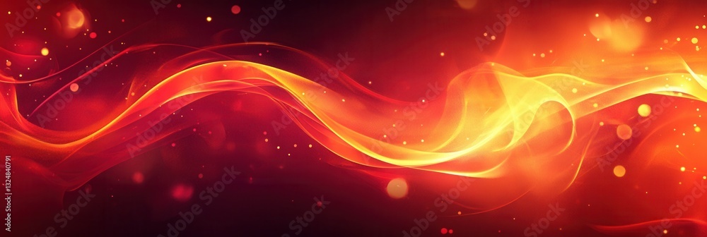 Aufkleber dynamic fire-inspired background with glowing embers and vibrant flames creating an energetic atmosp