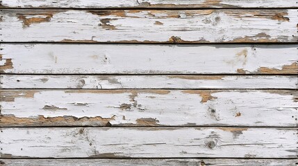 Obraz premium Aged white wooden planks background for vintage design, websites, and creative projects
