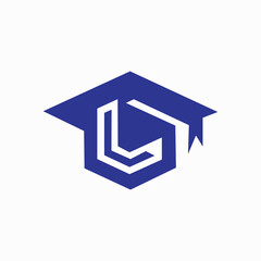 Education letter L logo vector icon illustration design