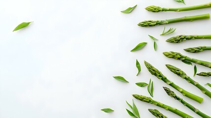 Asparagus isolated on white background
