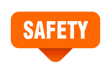 safety sticker. safety sign on transparent background