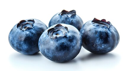 Organic blueberry isolated on white background
