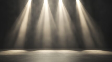 Dynamic spotlight showcases dramatic lighting effects in studio environment