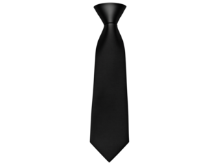 Elegant black Necktie for Formal Occasions
