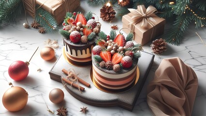 christmas table setting