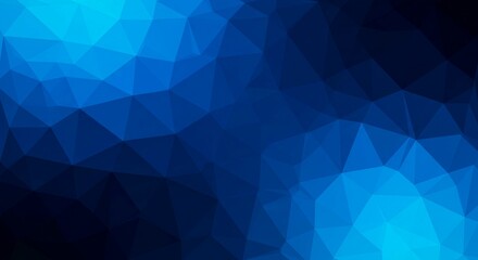 Obraz premium Abstract Blue Low Polygonal Background Geometric Triangular Pattern Modern Design Shades of Blue