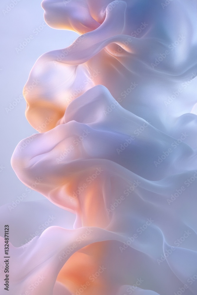Canvas Prints a close up of a white and pink abstract background