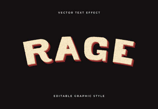Beige and Red Rustic Distressed Vintage Text Effect