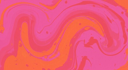 Abstract Pink and Orange Swirl Marble Texture Background Design