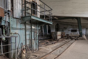 railway in a historic mining site