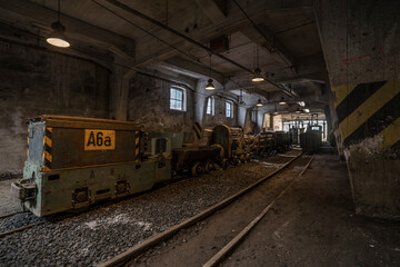 railway in a historic mining site
