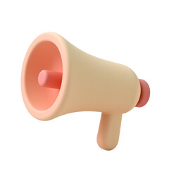 Megaphone isolated on white background