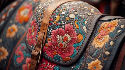 Yak racing Nepal handcrafted saddle intricate design colorful textiles traditional craftsmanship nomadic heritage artisanal details