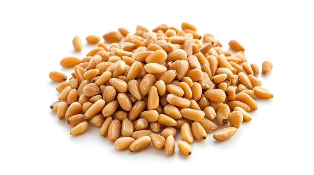 Pine Nuts Isolated on White Background