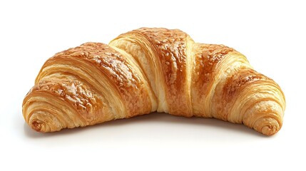 Croissant isolated on white background