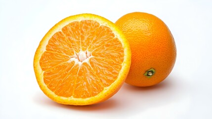 Fototapeta premium Closeup orange furit isolate on white