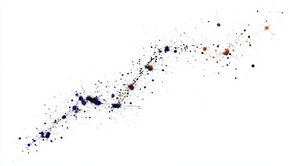 Naklejka premium Abstract mash line and point number one on white background with an inscription. Starry sky or space, consisting of stars and the universe. Vector digit 1 illustration