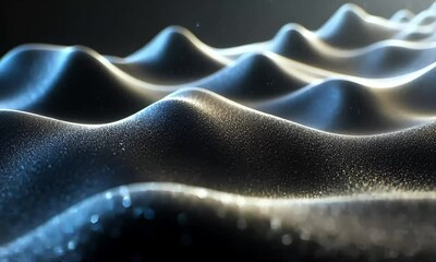 Microscopic View of Dynamic Pressure Sensitive Foam Surface Texture - Powered by Adobe