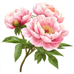 Obraz premium Peony spring flowers