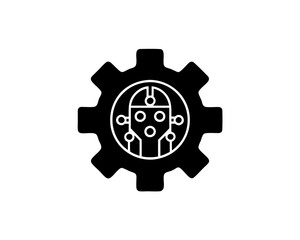 creative details robotic process automation icon vector illustration