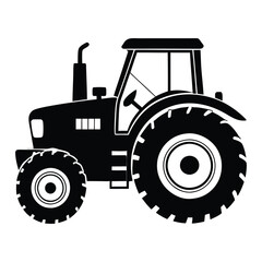 tractor isolated on white