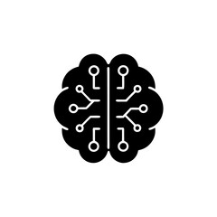 creative details machine learning process icon vector illustration