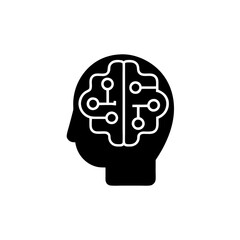 creative details machine learning process icon vector illustration