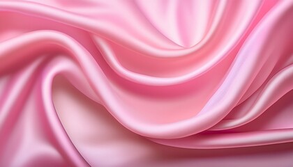 Fototapeta premium a soft pink background with a smooth flowing fabric design in the center of the image is a soft pink background with a smooth flowing fabric design in the middle generative ai