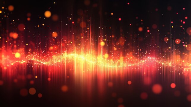 Data-driven scatter plot with dynamic depth effect, neon and matte contrast