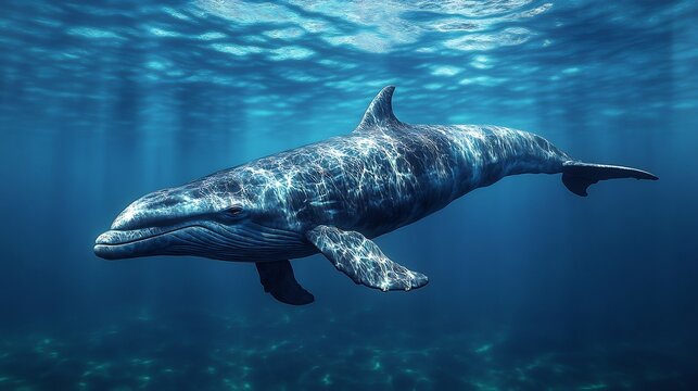 Climate change driven ocean warming disrupting dolphins whales showcasing struggling marine mammals in murky waters with fewer food sources ultra HD underwater realism