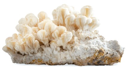 Aragonite Mineral Specimen isolated on white background