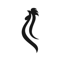 Fototapeta premium vector illustration of an abstract bird