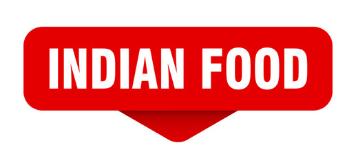 indian food sticker. indian food sign on transparent background