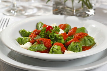 Pasta Braid with Artichoke al Pomodoro and Basilico