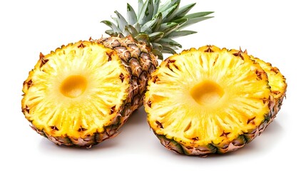 pineapple isolated on white background cutout