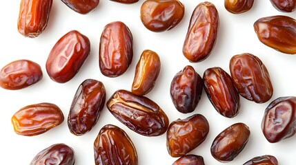 Dry dates isolated on white background
