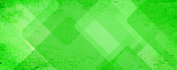 Abstract green background with square geometric shapes. shapes in random geometric patterns