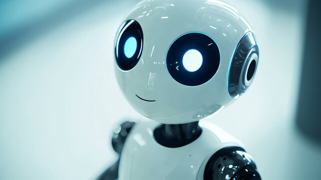 Business chatGPT programming development. Robot chatbot holds chat bubble in hand. Online virtual bot with AI selects answer options in messenger or social networks. AI chat bot chatting with customer